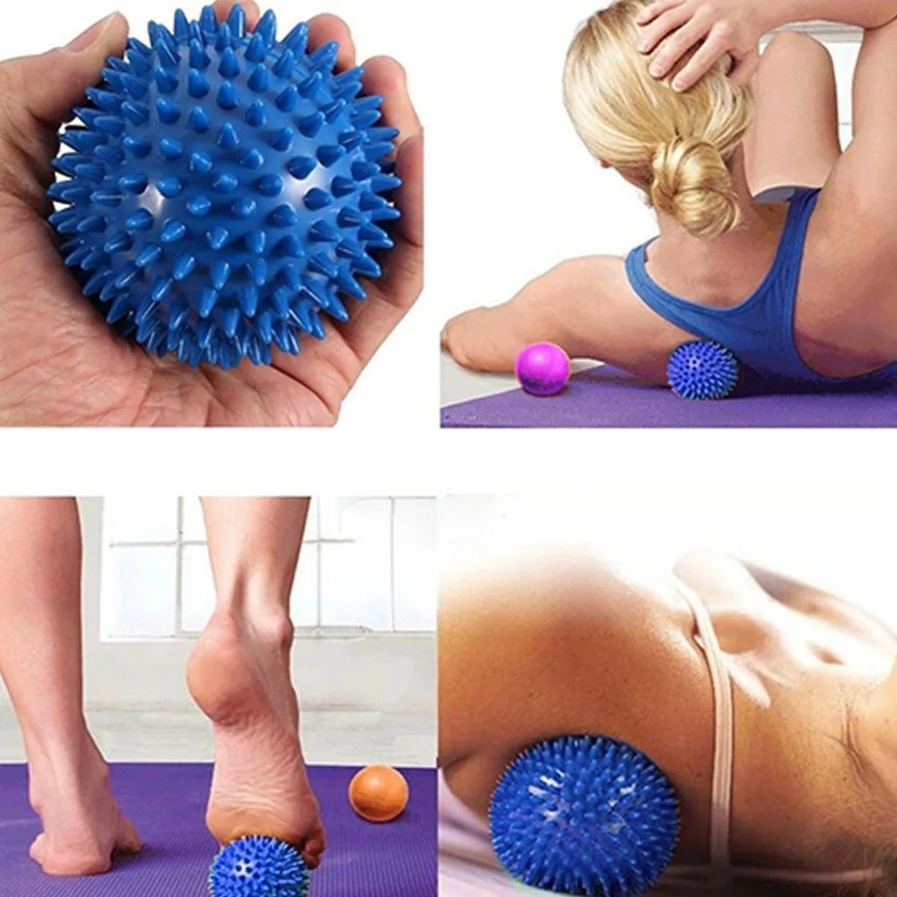 Palline da Yoga da 9Cm, massaggio, Pvc, Sport, Fitness, palla, antistress, mani, piedi, schiena, articolazioni, rullo massaggiante, allenamento a