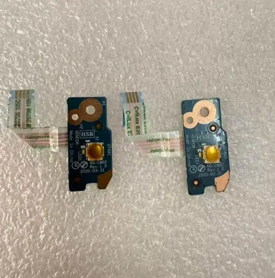 ORIGINAL BRAND NEW POWER BUTTON SWITCH BOARD FOR LENOVO ThinkPad T15 T14 P14s Gen1  NS-C802