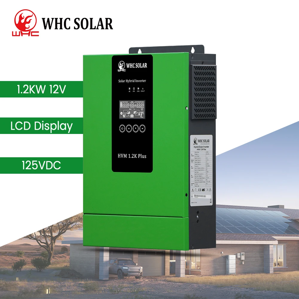 

WHC Single Phase 1.2KW Hybrid Solar Inverter Pure Sine Wave Off Grid Solar Energy Solar Inverter