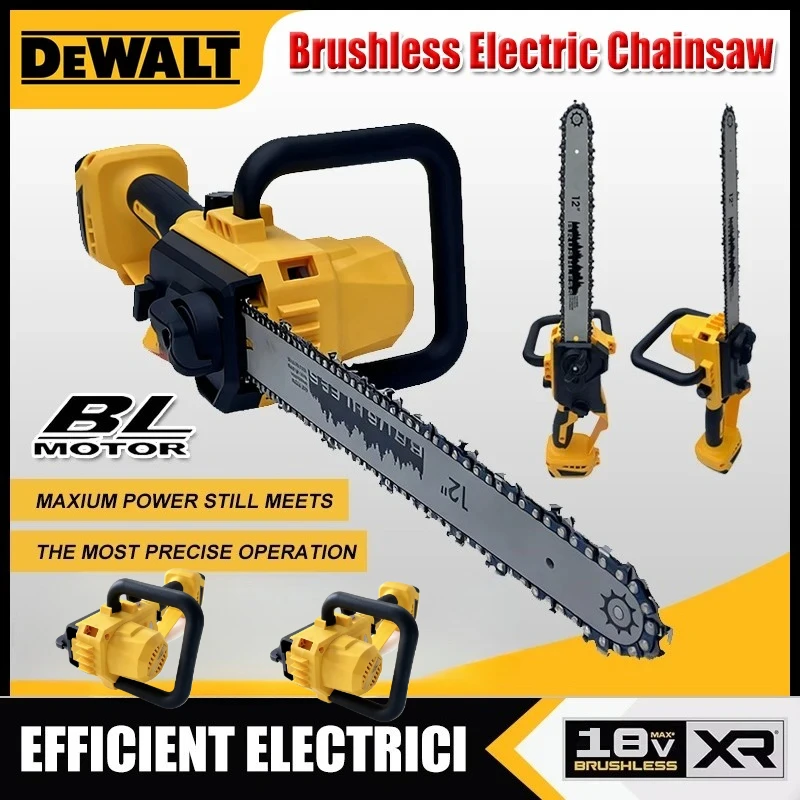 

Dewalt Brushless Chain Saw fAutomatic Oiler Cordless Chainsaw Dehydration withor Tree Cutting and Logging Electric Saw 18V Tool