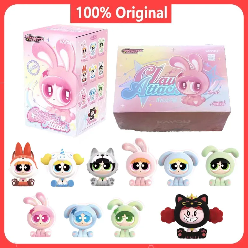

The Powerpuff Girls Blind Box Figure Anime Toys Kawaii The Powerpuff Girls Attack Team Series Blind Box Toy Kid Birthday Gifts