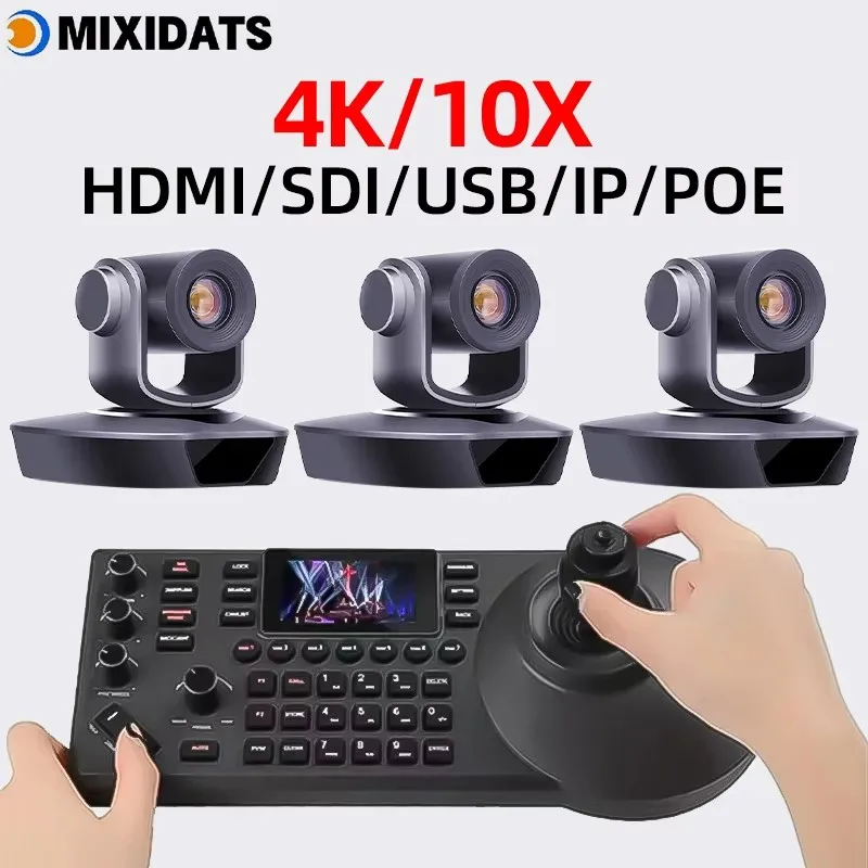 PTZ 4K Camera professional video camera for live stream Video Conference camera Church kit ptz controladora HDMI SDI USB 1-8pcs