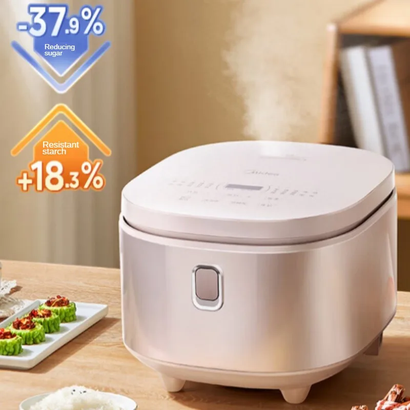 

Рисоварка Midea с низким содержанием сахара, 4 л, антипригарная электрическая рисоварка, разделенный суп и рисоварка без покрытия из нержавеющей стали 316L