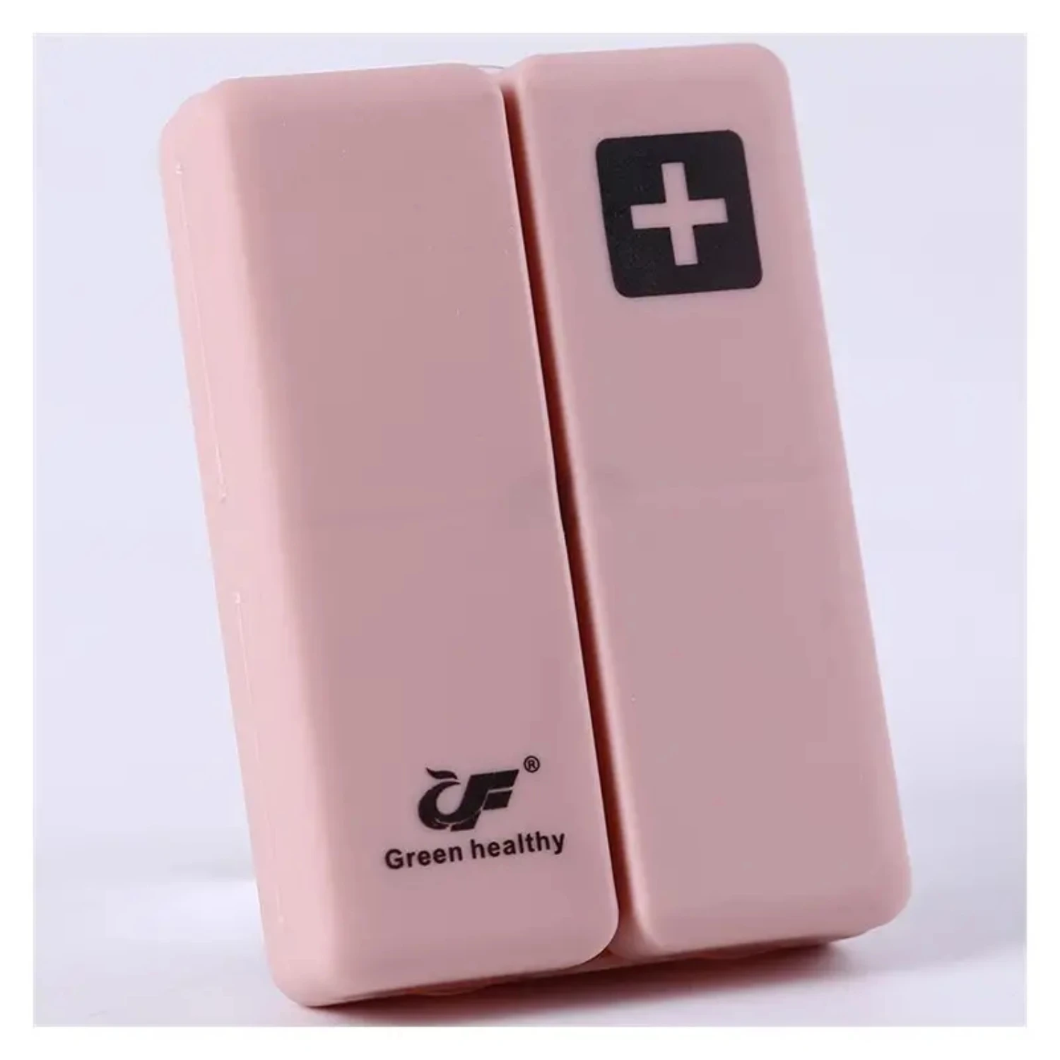 Convenient and versatile large capacity portable foldable pill case with multiple compartments - ideal for traveling assorted