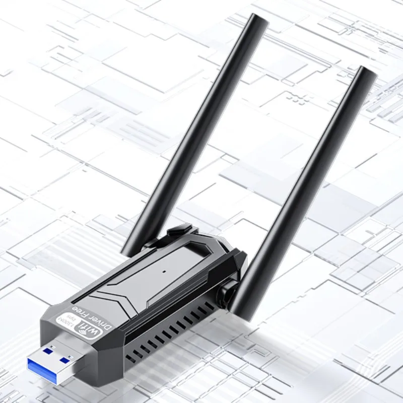 OEM Wireless USB Network Wifi Adapter High Speed 1300Mbps Dual Band Wireless Network Card
