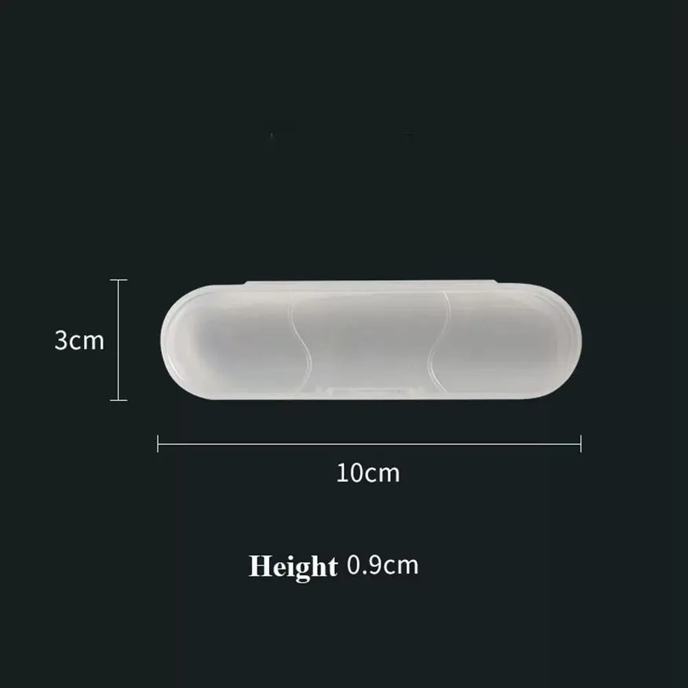4pcs 10 Styles Nail Tool Storage Plastic Transparent Dustproof Box Multi-functional Portable Tweezers Packaging