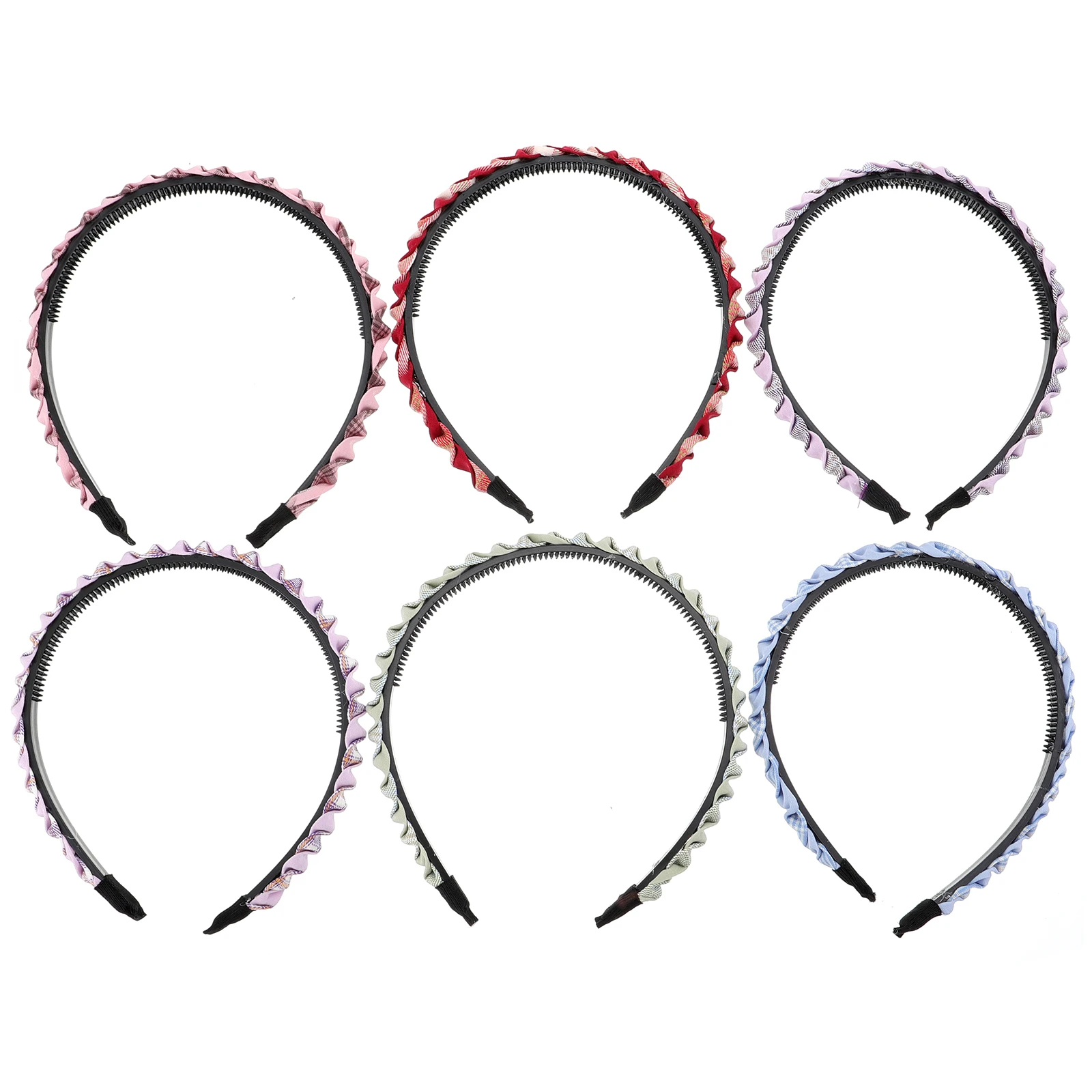 

6 Pcs Women Hairb Daily Headdress Face Wash Headb Practical Accessories Girls Bride Proms Garden Receptions Styling Hair Tools