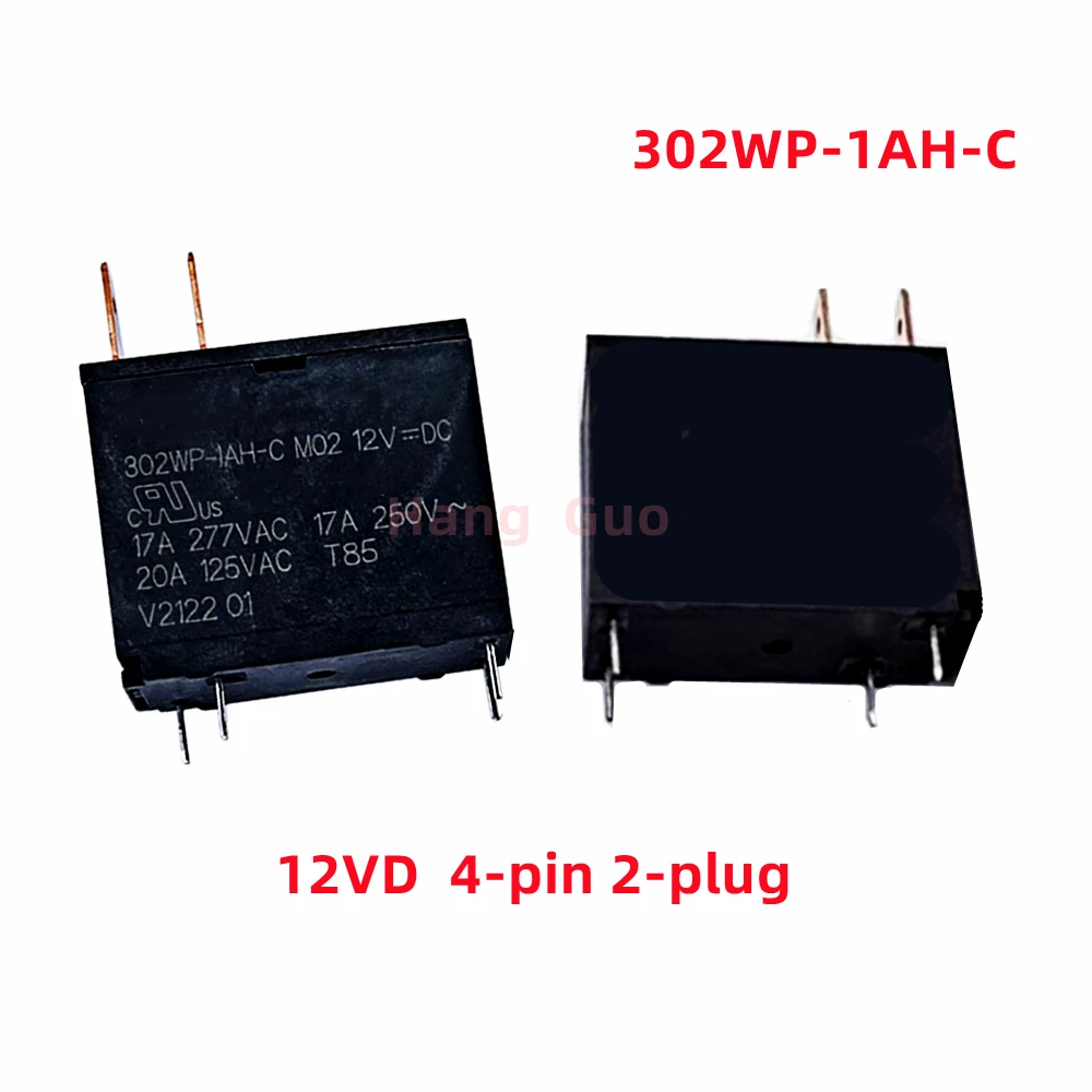 5PCS/LOT Original 302WP-1AH-C M02 12V relay 302P-1AH-C 17A 12VDC 4-pin set of normally open 12V electromagnetic relays