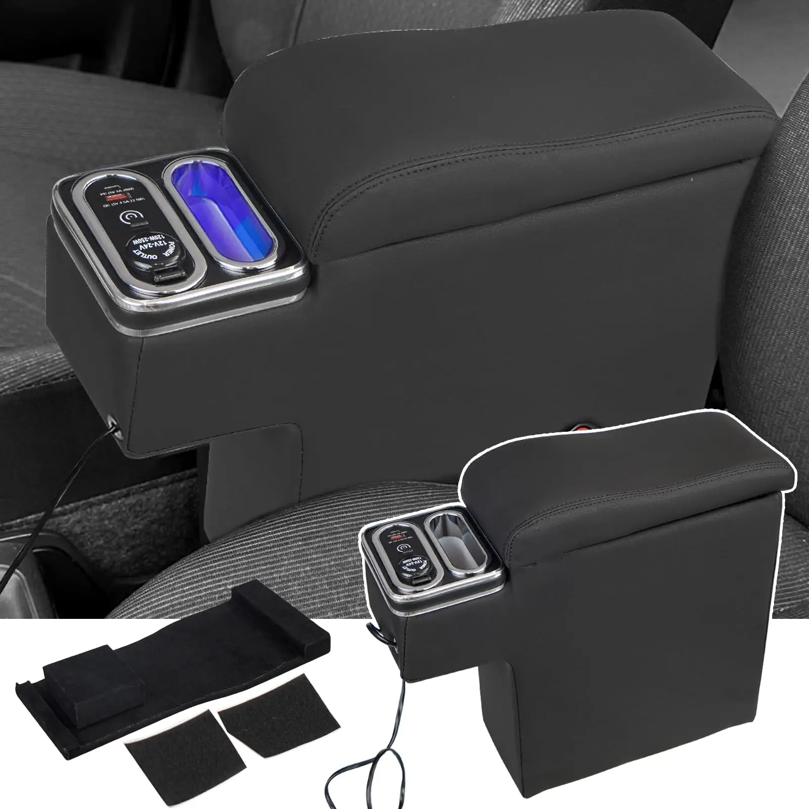 Factory Hot Selling Armrest Console Box for 160 Series Probox Succeed Hybrid Vehicles with USB Port