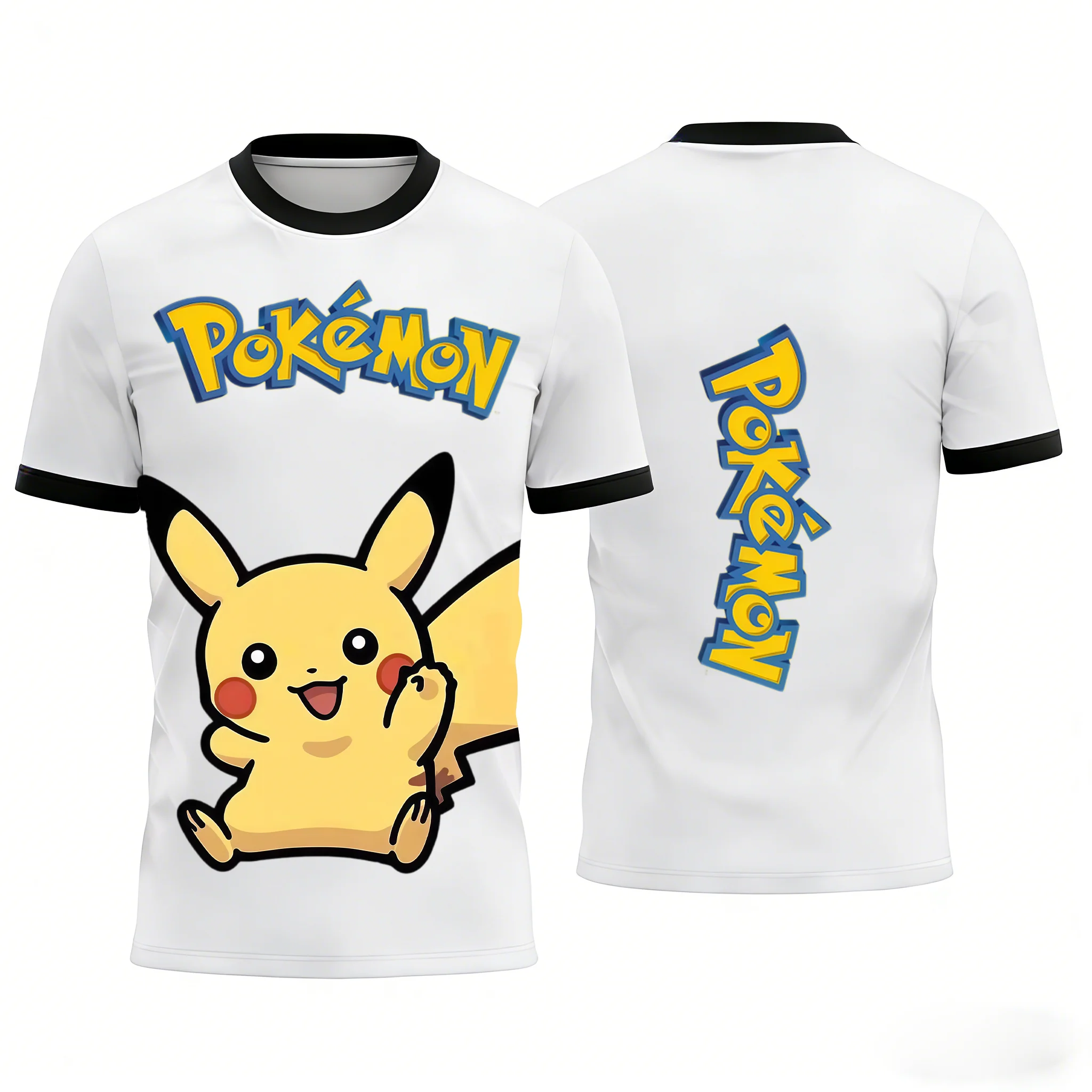 2026 Summer Hot Sale Pokemon Anime Graphic T-shirt Sports Dry Quickly Men's T-Shirt Children's Clothing Tee Y2k Breathable Tops