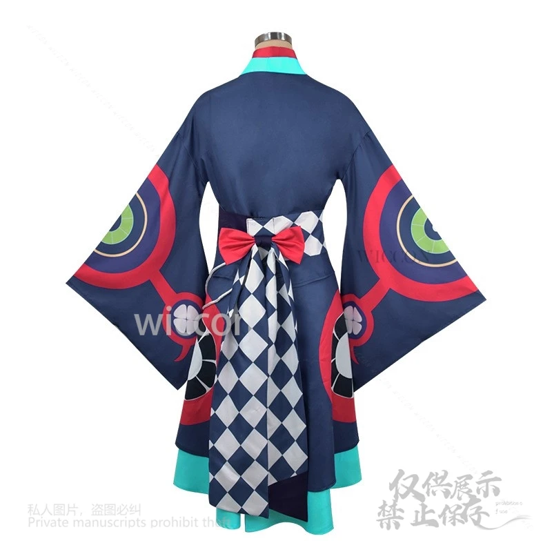 أنيمي مونونوكي الطب الياباني كوسوريوري كيمونو البائع تأثيري حلي الباروكات ملابس الإناث الذكور حفلة الهالوين مخصصة