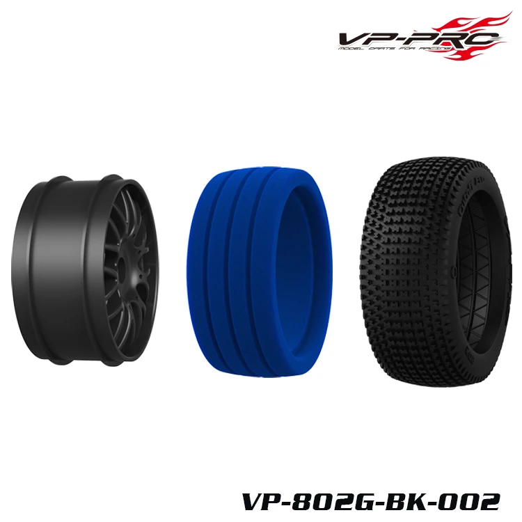 4PC VP PRO 807 802 1/8 RC Buggy Rally Truck Tire Glued 17mm Nut Practice Recreational Tire Wear-resistant ARRMA Xray Hsp Kyosho