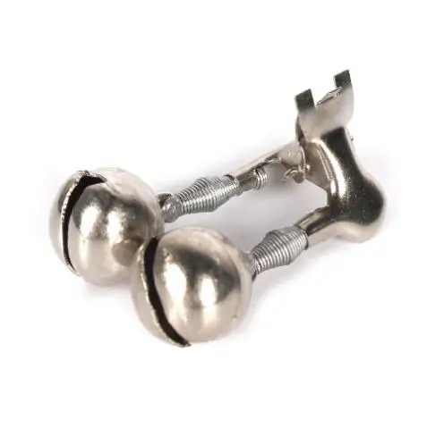 

10 PCS Fishing Induction Bells Silver Stainless Steel Anti Drop Fish Alarm Bite Alert for Sea Rods Carp Bell Weights No Light