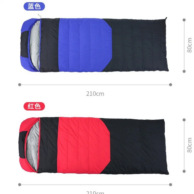 Wholesale Winter down-Filled Sleeping Bag Outdoor Adult Ultra Light Duck down Thickened Cold Protection Waterproof Adult minus10