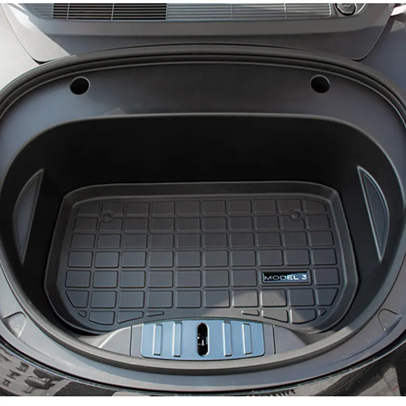 

For Tesla Model Y 2020-2023 TPE Car Front Storage Box Pad Rear Trunk Mat Waterproof Pad Protective Liner Trunk Tray Floor Mat