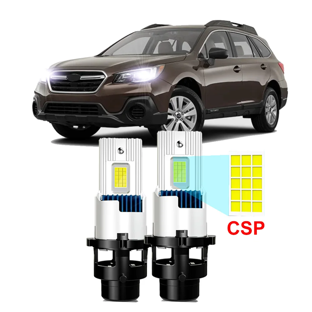 2Pcs LED Headlight Bulbs for Subaru Outback 2015-2019 Lo/Hi Beam LED Xenon D4S 20000 Lumen 6000K 35W Xenon HID Canbus