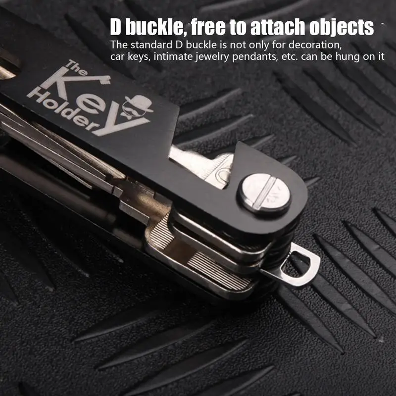 Key Organizer Key Chain Key Case Bottle Opener 2-in-1 Compact Keychain Multifunctional Stainless Steel Key Organizer For Adults