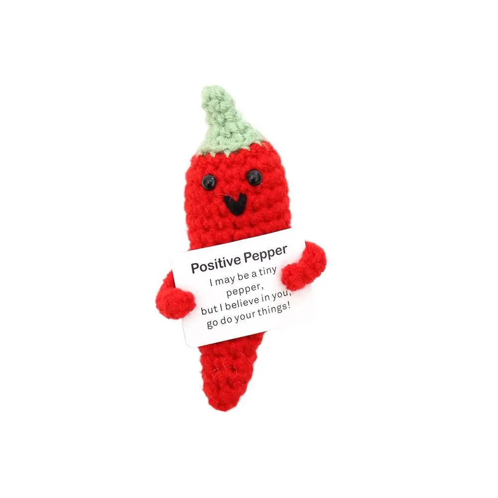 Knitted Positive Energy Potato Vegetable Fruit Mini Knitting Wool Yarn Gift Potato Ornament Birthday Holiday
