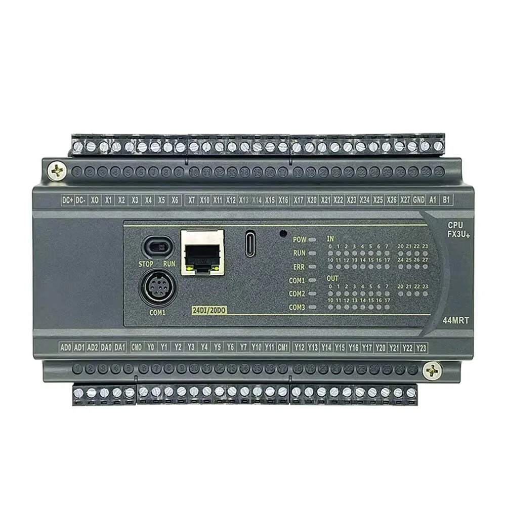 FX3U 40 44 60 64 MR MT MRT 5CH 0-10V Analog Input RS485 MODBUS Weight Sensor Input Self Tuning NTC 10K Ethernet