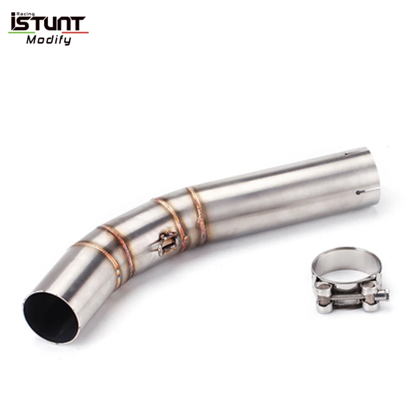 Slip On For  Voge 300 AC Motorcycle Exhaust Muffler Modify Escape Moto Stainless Steel Middle Link Pipe Connect 51mm Muffler