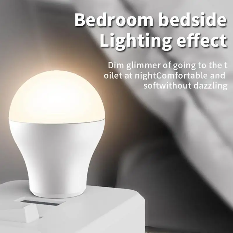 Wtyczka LED w żarówkach lampka nocna naturalna biała lampka LED kompaktowa mała lampka nocna dla dzieci dorosłych żarówka do samochodu łazienkowego