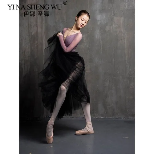 Imagen 2 del producto Leotardo de Ballet para danza, traje de gimnasia para examen de arte para mujer, traje de práctica de baile, traje de leotardos de Yoga aéreo Sabin