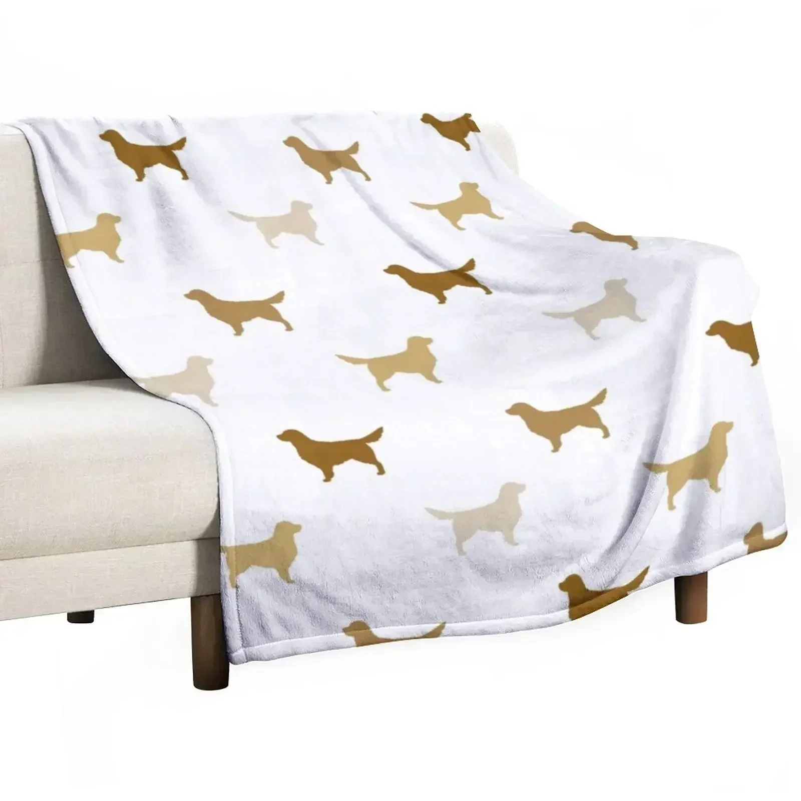 

Golden Retriever Silhouette(s) Throw Blanket Sleeping Bag manga for sofa Blankets