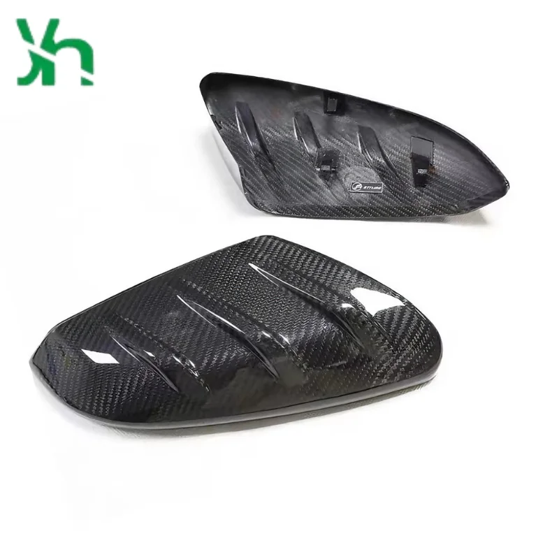 ホンダ 10 世代目シビック 2016-21 用ドライカーボンファイバーリアビューカバー交換品