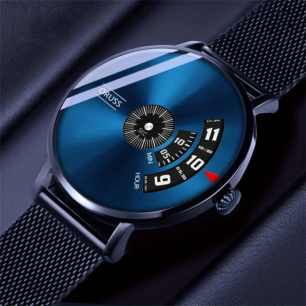 Men's Fashion Charm New Men's Watch Exquisite Movement Starry Sky Mesh BeltFashion Watch