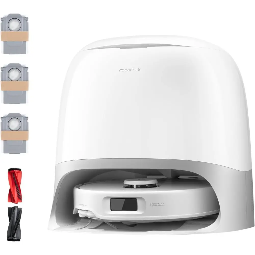 Qrevo Curv S5X Robot Vacuum and Mop, 18500Pa Suction, Zero-ling Design, lexiArm Side Brush, Reactive Tech Obstacle Avoidance, 10