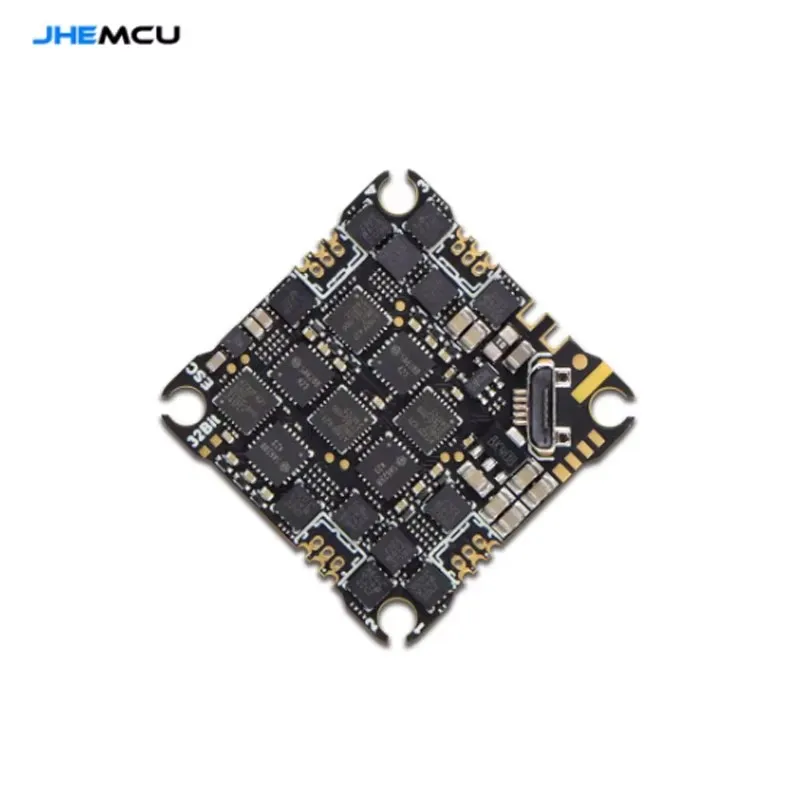 JHEMCU GHF435AIO 20A Flight Controller 2-4S with OSD Baro Blackbox 16MB GPS Built-in ELRS 2.4G CRSF for RC FPV Freestyle Drone