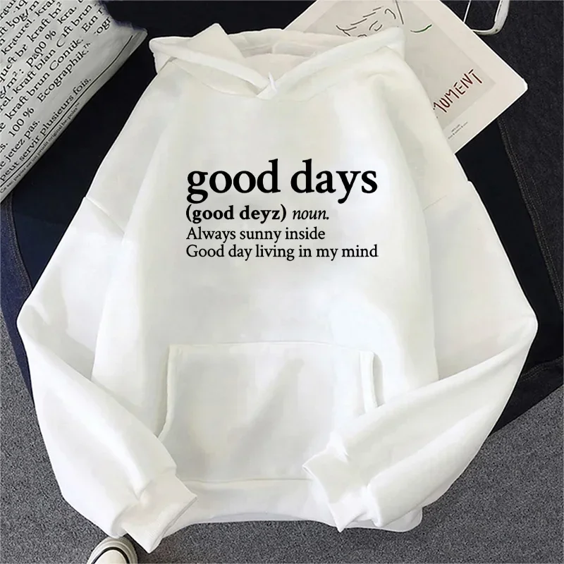 Autumn and Winter Unisex Hooded Sweatshirt SZA's Good Days Stick The Song Printed Hooded Sports Fashionable Casual Sweatshirt