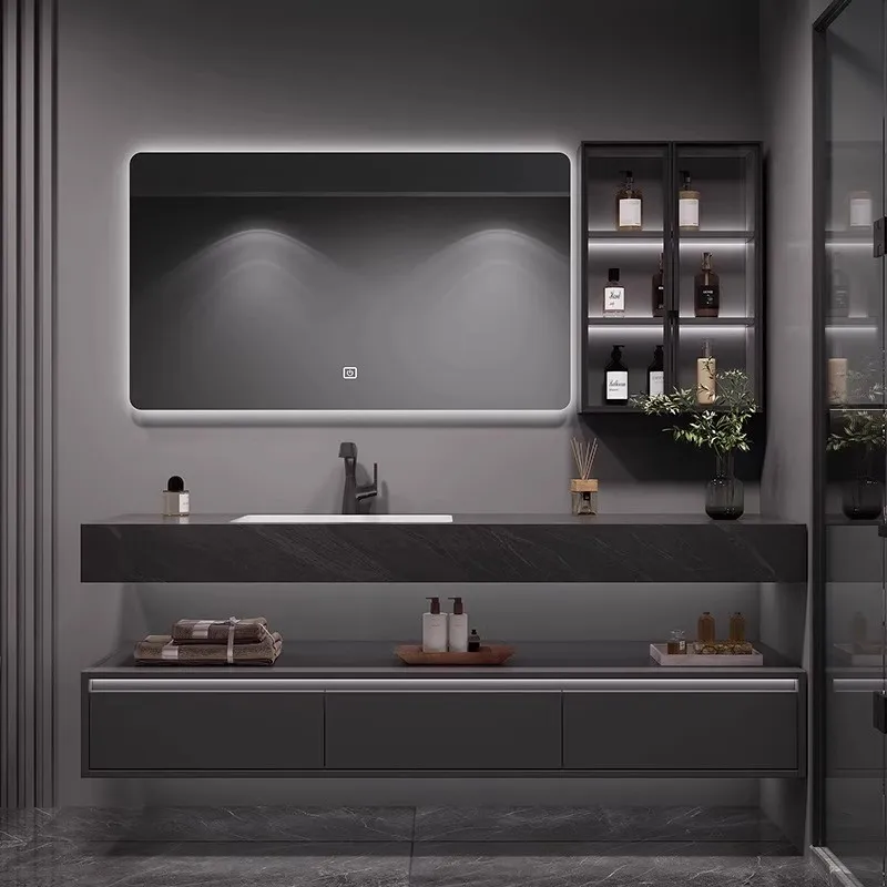 Luxury Modern Bathroom Cabinet Dressers Sink Disinfecting Vanity Perfume Cupboard Shelves Storage Archivadores Trendy Furniture