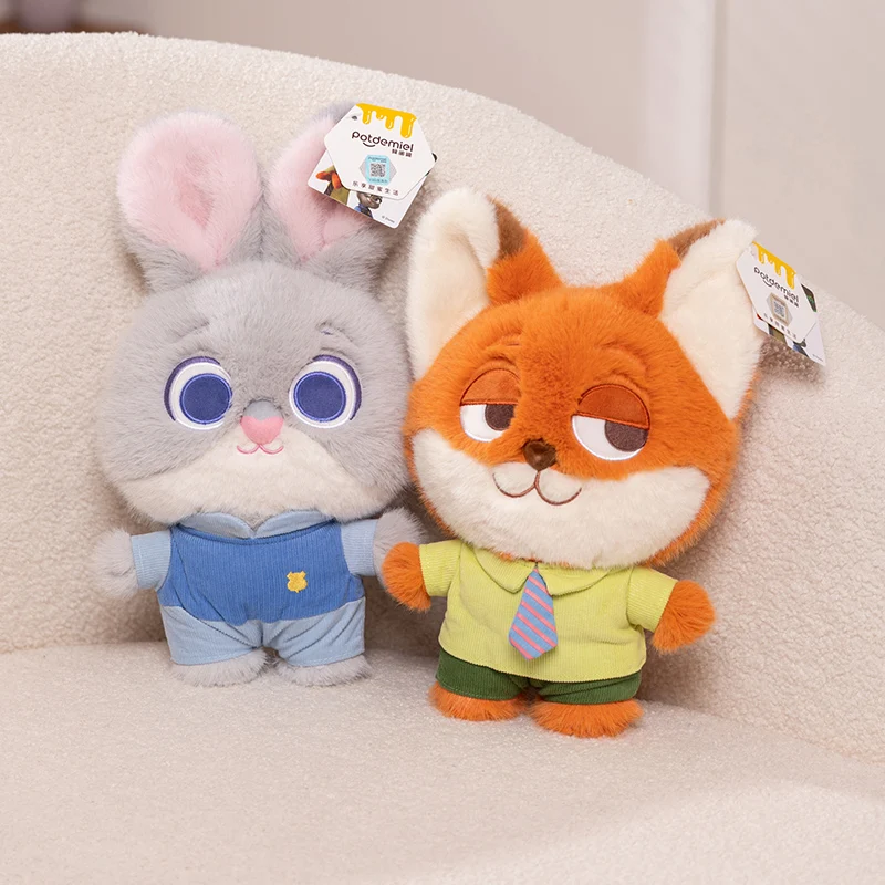 

Genuine Disney Zootopia Soft Plush Judy Doll Fox Nick Plush Toys Girls Gifts Sloth Lightning Fox Nick Rabbit Plushie Doll