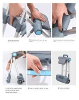 Kid Suitcase Luggage with Spinner Wheels,Large Suitcases with Child Seat Design,20 Inch Hardside Carry on Luggage for Travel 3