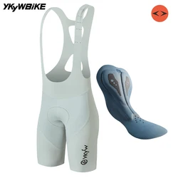 YKYW Men Elastic Interface Seamless Cycling Bib Short 7 Hours Riding Summer Breathable Bicycle Bib Pants Pro Road Bike Clothing