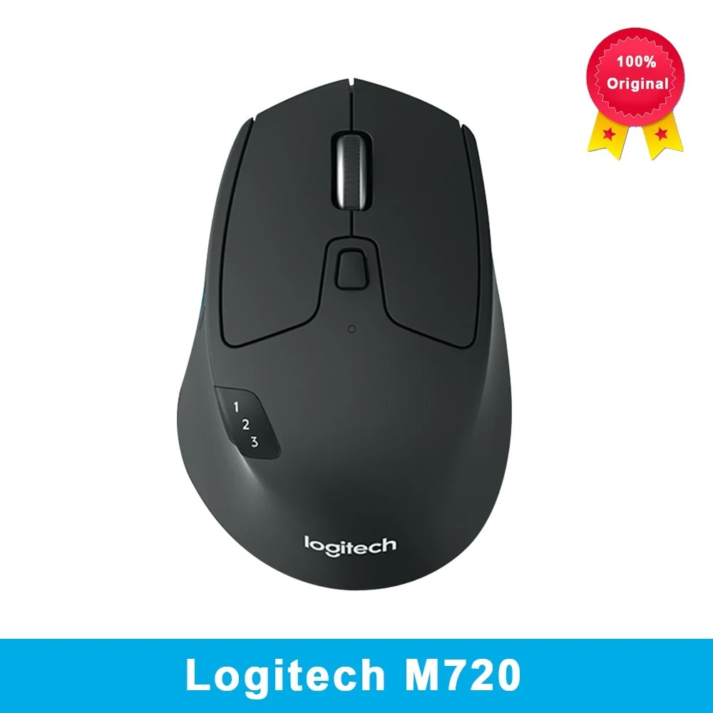 Top M720 Wireless Mouse 2.4GHz Bluetooth 1000DPI Gaming Mice Unifying Dual Mode Multi-device Office Gaming Mouse For PC