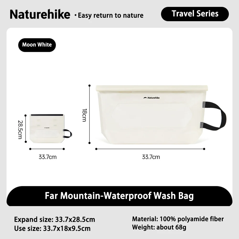 Naturehike Tas Cuci Perjalanan IPX8 Tas Renang Tahan Air Tas Kantong Penyimpanan Makeup Pantai Perjalanan Berkemah Luar Ruangan Ultraringan