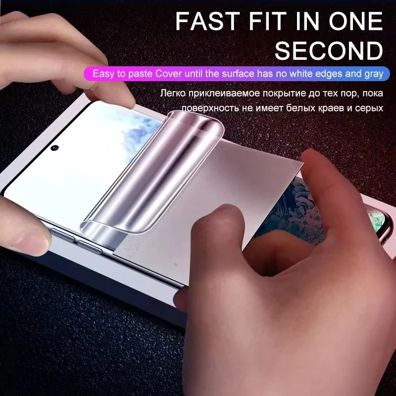 4 Stück Hydrogel-Folie Vollabdeckung für Samsung Galaxy S25 S26 Ultra S24 S23 Plus S21 S22 S20 A55 A56 A57 A36 5G A37 A16 A17 A26 A34 – Detail 4