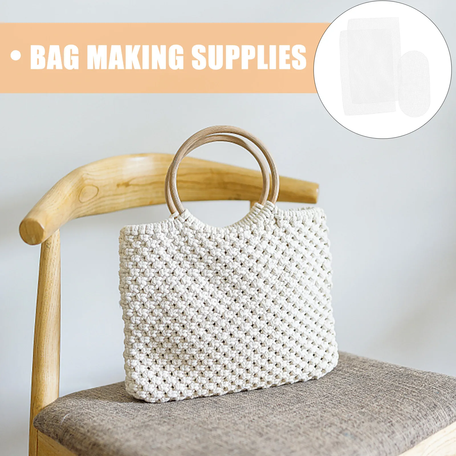 

1Set DIY Bag Mesh Sheet Plastic Crochet Bag Making Material PVC Plastic Canvas Sheets for Handbag Making Accessories Embroidery