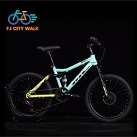 FJ High Carbon Steel Soft Tail Bicycle With Dual Shock Absorption And Dual Disc Brake Variable Speed Lightweight Mountain Bike