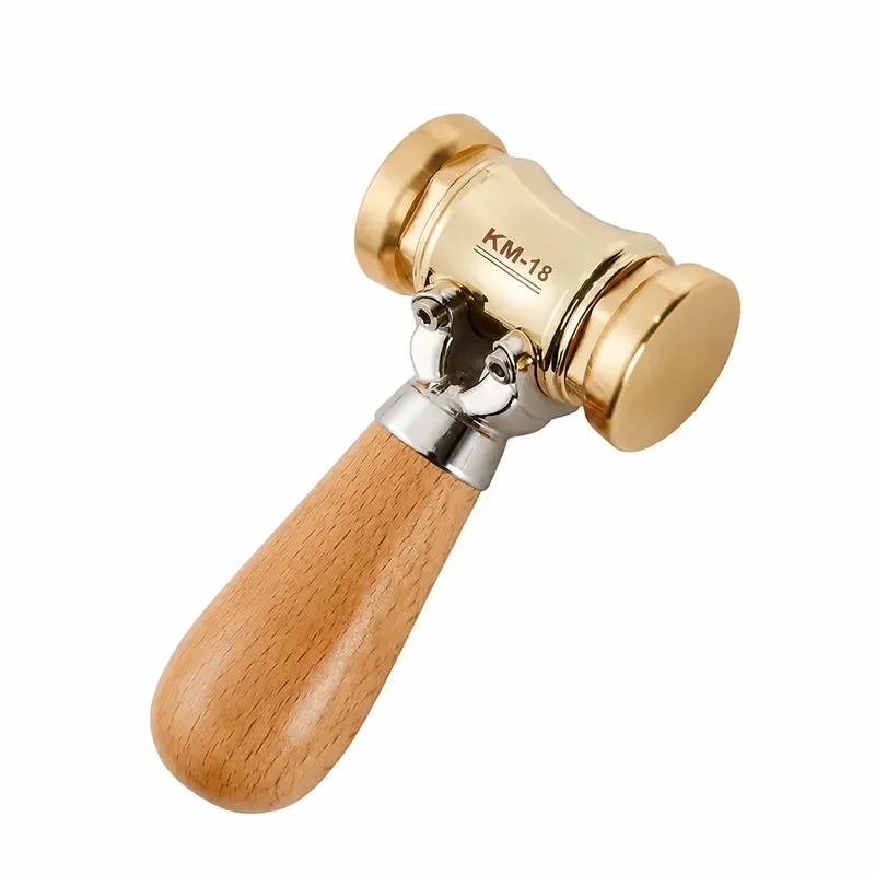 HONGDUI KM-18 Woodworking Brass Chisel Mallet with Interchangeable Heads