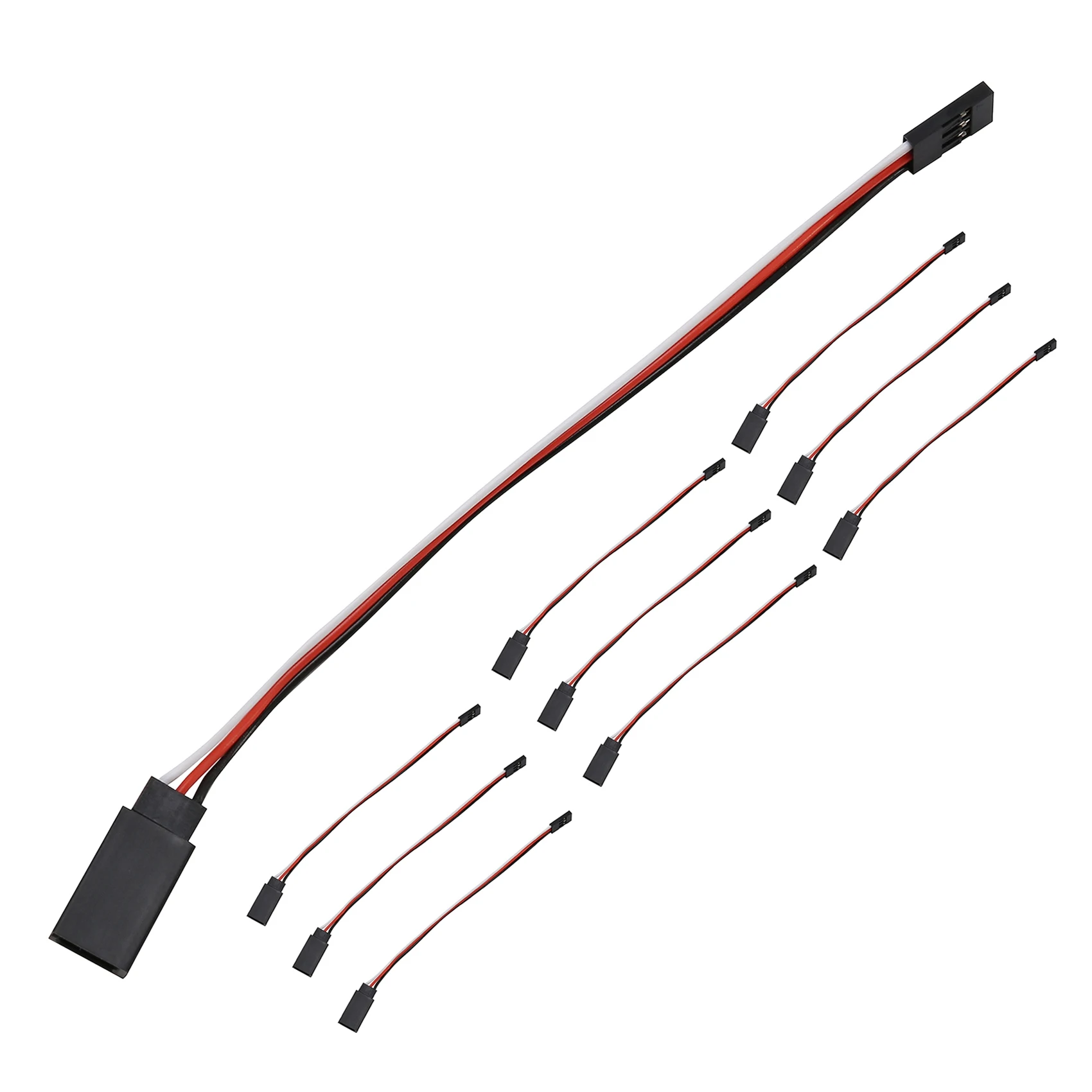 10Pcs 150mm Servo Extension Lead Wire JR Cable 3Pin Male to Female for RC Car