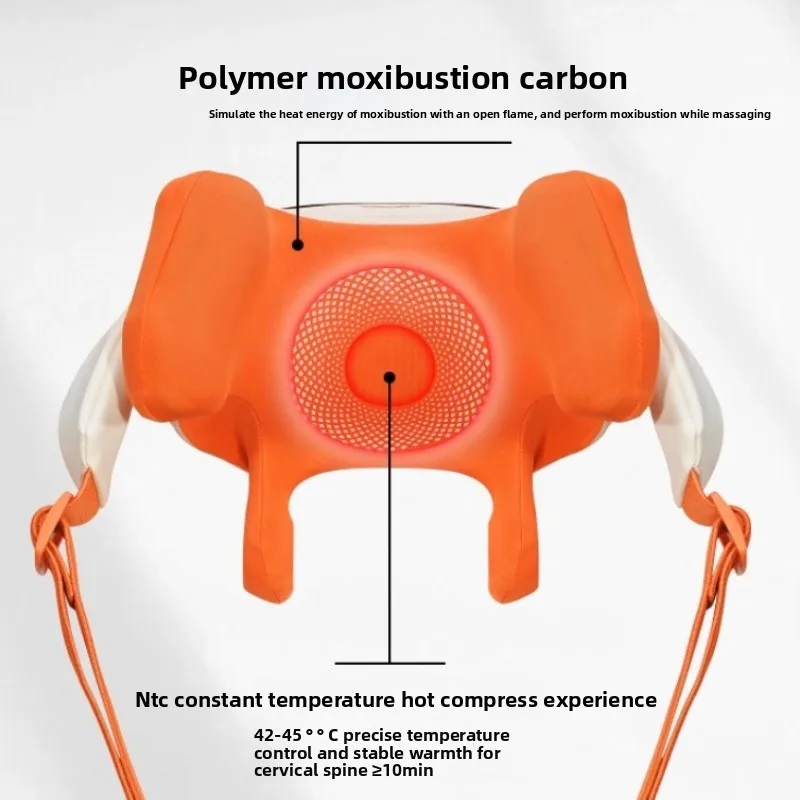 Master Hand Neck and Shoulder Massager Cervical Spine Massager Trapezius Neck Massagers Hot Compress Electric Portable Massager
