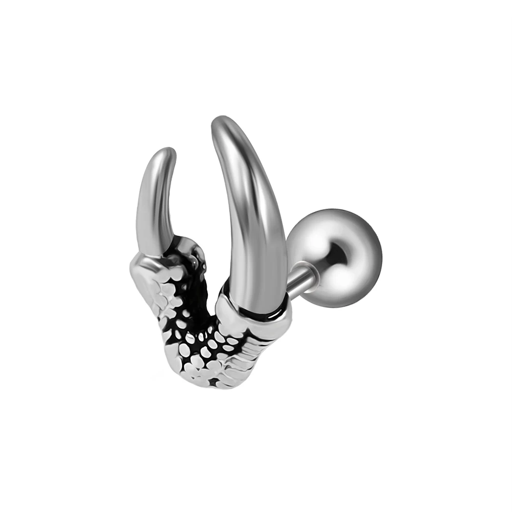 Surgical Steel Skeleton Hand Labret Lip Stud, Body Piercing