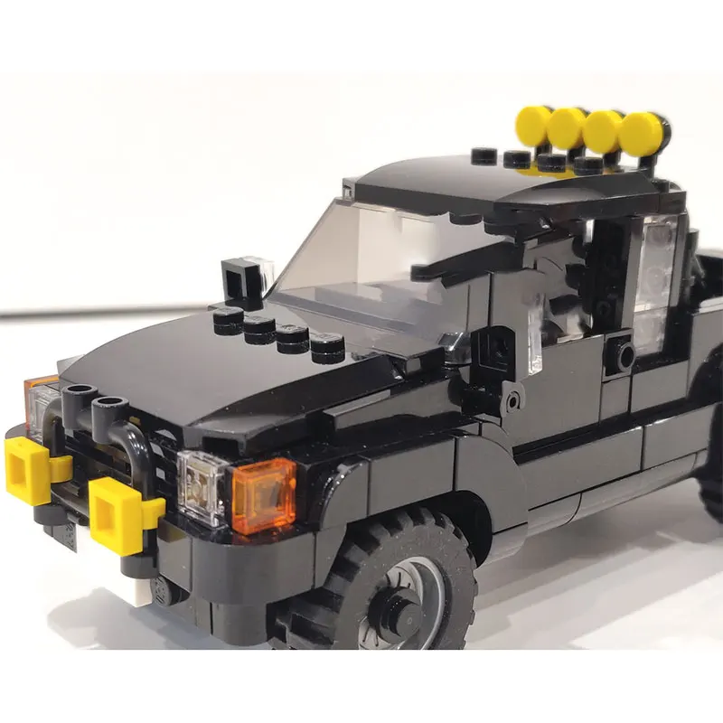 MOC-116403 빌딩 블록 자동차 스포츠 시리즈 블랙 오프로드 차량 DIY 모델 선물 교육 창의력 퍼즐 생일 장난감