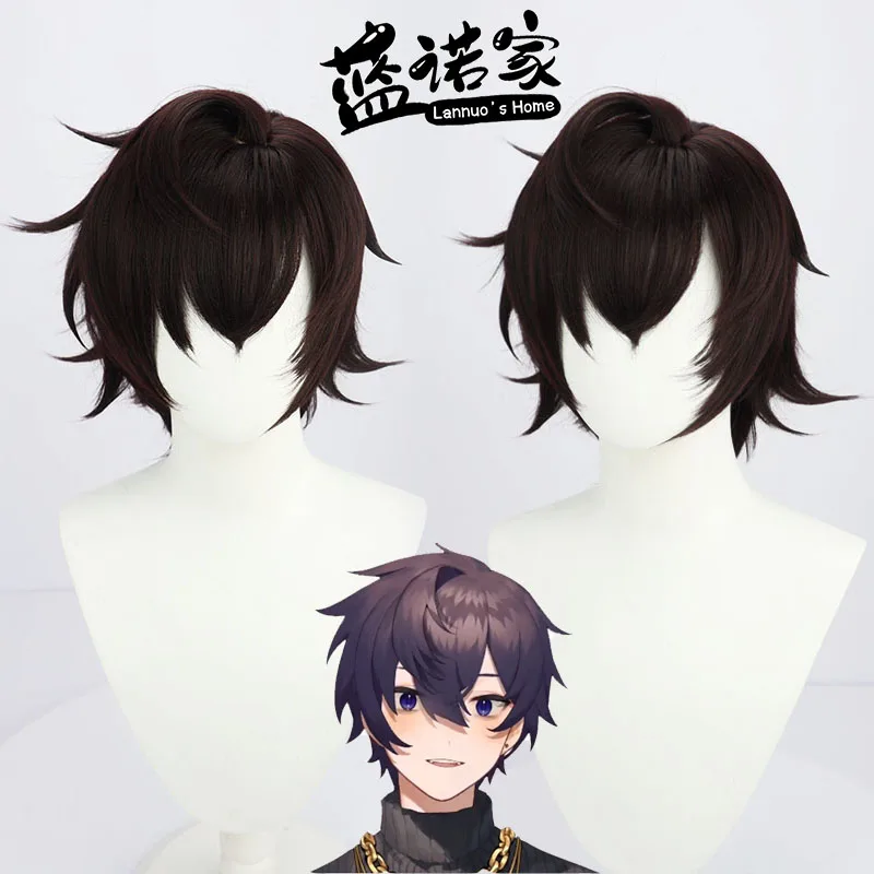 Virtual YouTube Vtuber Shoto Cos Cosplay Wig Halloween Carnival Party Props Synthetic Hair Heat Resistant Fiber + Wig Cap