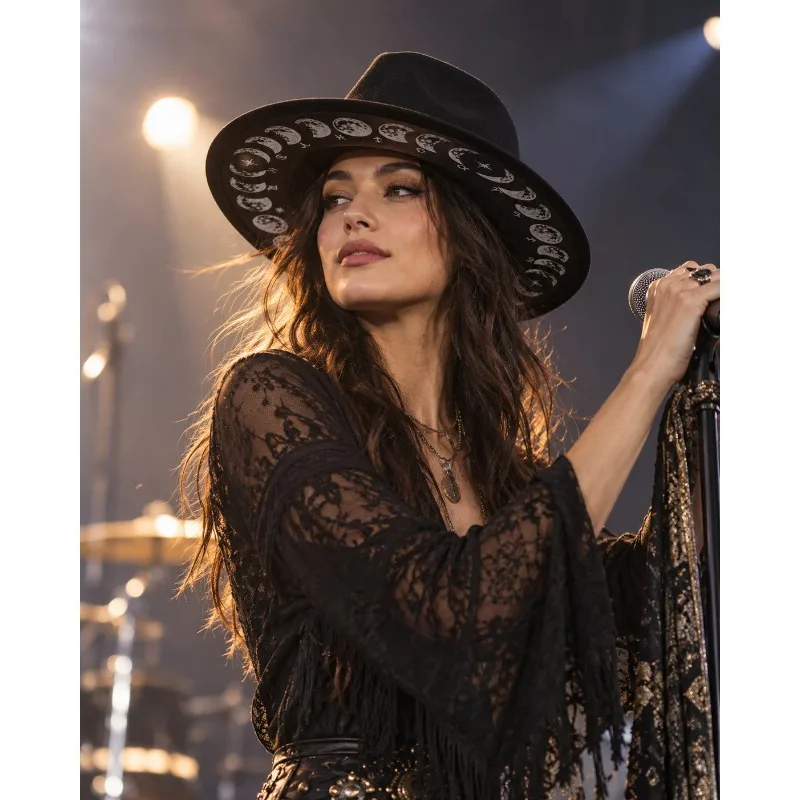Women Elegant Statement Hat Unique Decorative Formal Headwear Stage Performance Evening Party Dress Up Show Accessory