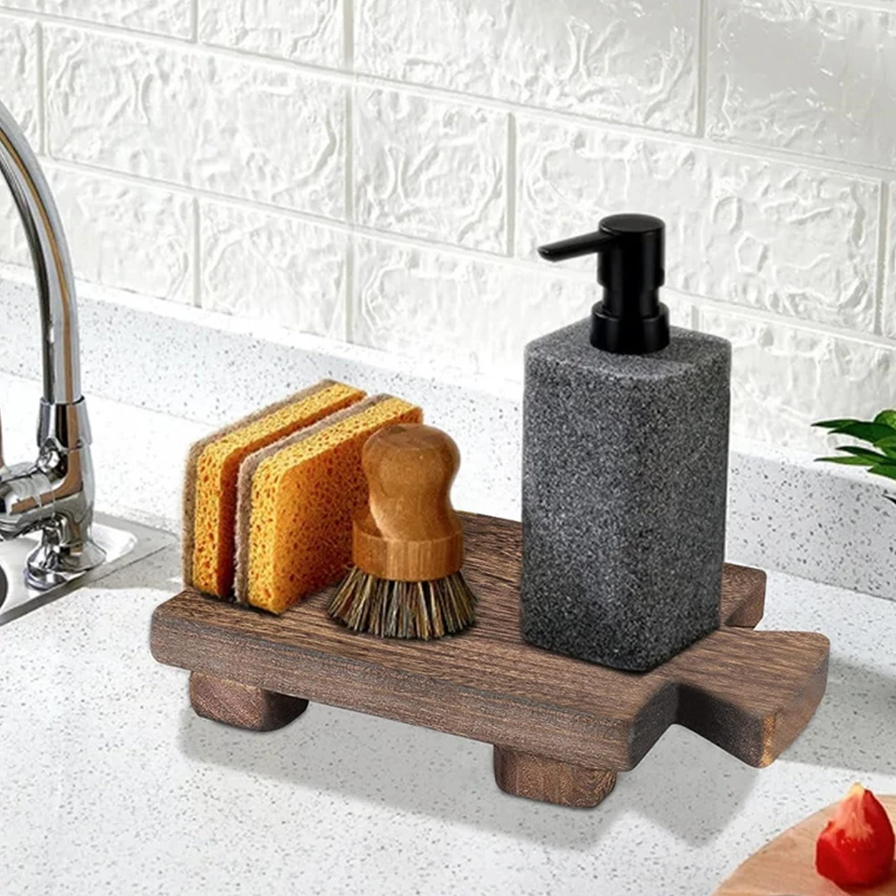Soporte de Base de madera, soporte para bandeja de jabón, artesanía compacta, baño, cocina, decoración del hogar, almacenamiento, taburete pequeño, maceta
