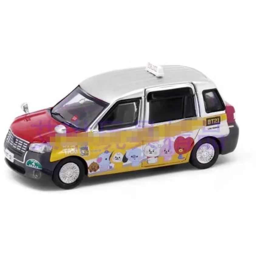 Tiny Micro-scale Toyota Hybrid Taxi Hong Kong Taxi Bt21 Cartoon Livery